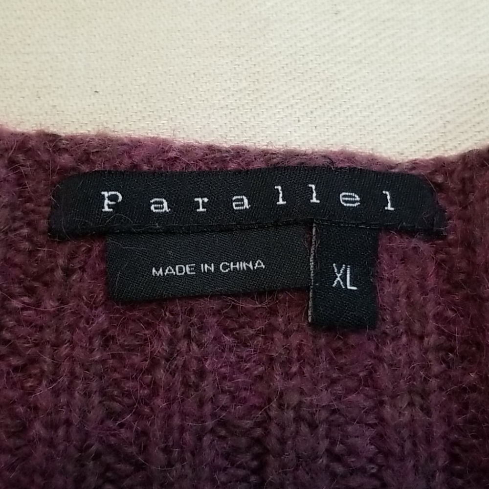 Parallel Mohair Bell Sleeve Shawl Sweater - Picture 5 of 7